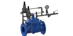 Quality Blue Ductile Iron Anti Surge Control Valve As Safety Valve Nylon Reinforced Diaphragm wholesale
