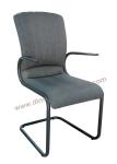 Hotel Use Upholstered Restaurant Dining Chairs U Suspending Legs Skin Friendly