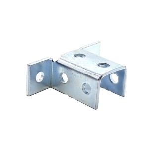 Quality Corrosion Resistant Silver Steel Strut Channel Fittings For 12 Gauge Compatibility wholesale
