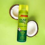 Strong Hold Curly Hair Styling Spray Infused With Nourishing Olive Oil And