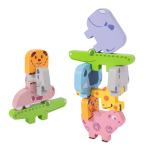 CPC Wooden Block Puzzle Toys Animal Music Balance Folding Height