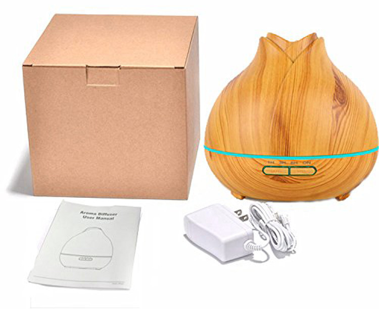 400ml Wood Grain Ultrasonic Diffuser