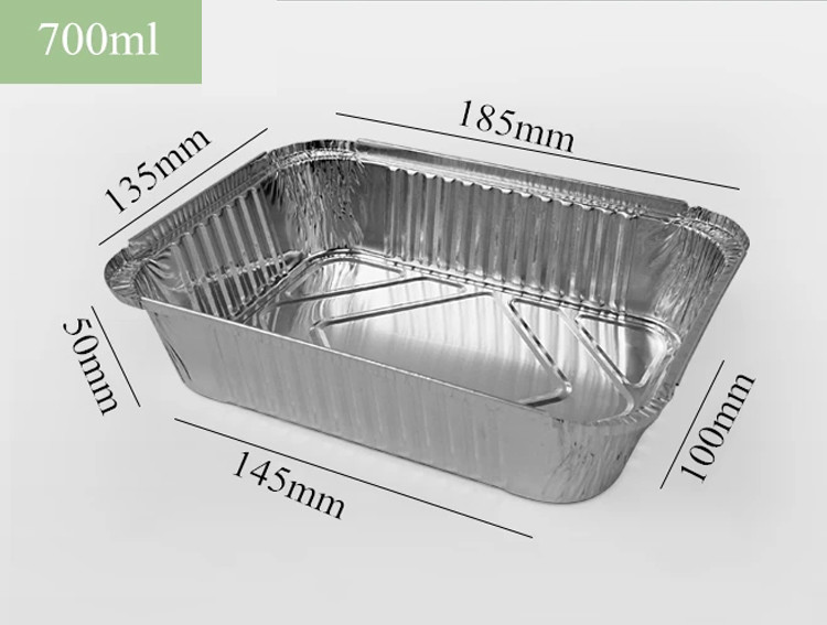 Silver Aluminum Pan Container With OEM Available For Performance