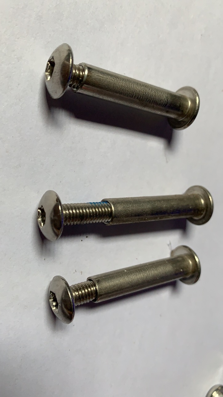 A2-70 Stainless Steel Pan Head Binding Post Barrel Nut Male and Female Screw