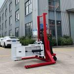 500kg 700kg 1000kg 90 Degree Semi Electric Roll Stacker With Fixed Leg For