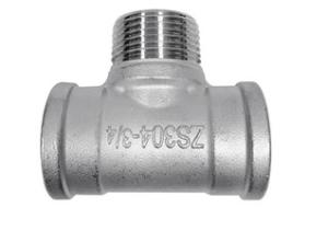 Quality Chemical 316L Stainless Steel Tube Tee NPT Thread SS Reducing Tee ANSI Standard wholesale
