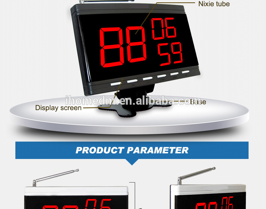 Wireless service device Table buttons Nursing call system