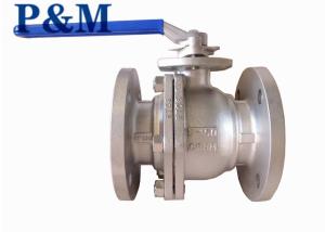 Quality ASTM A351 CF8 ANSI SS FLANGED ball valve wholesale