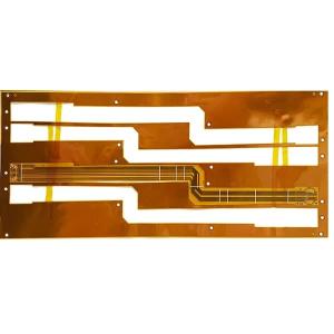 Quality Flex 2 Layer Flexible PCB Board Yellow Cover Film 0.5mm Silkscreen wholesale