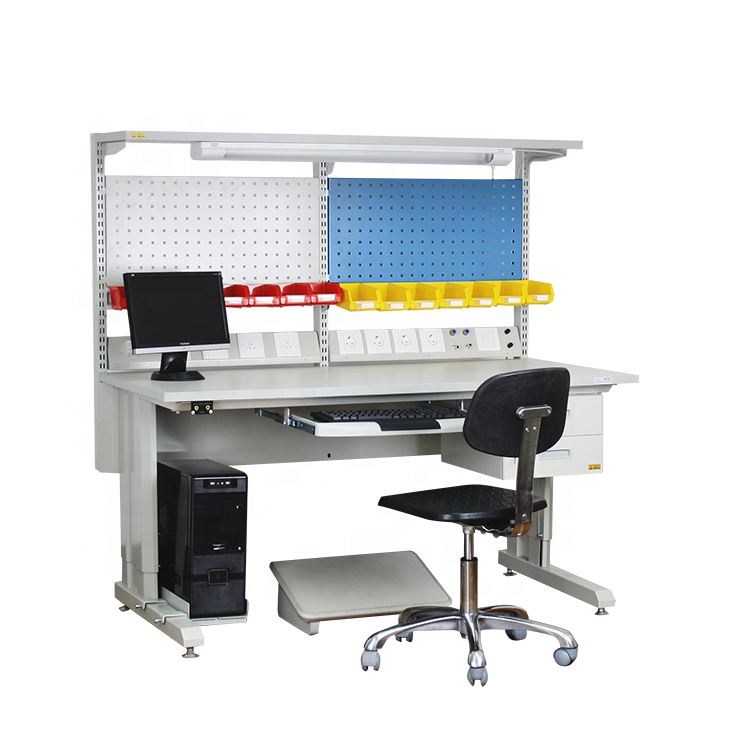 Lighting steel working Esd industrial worktable workbench