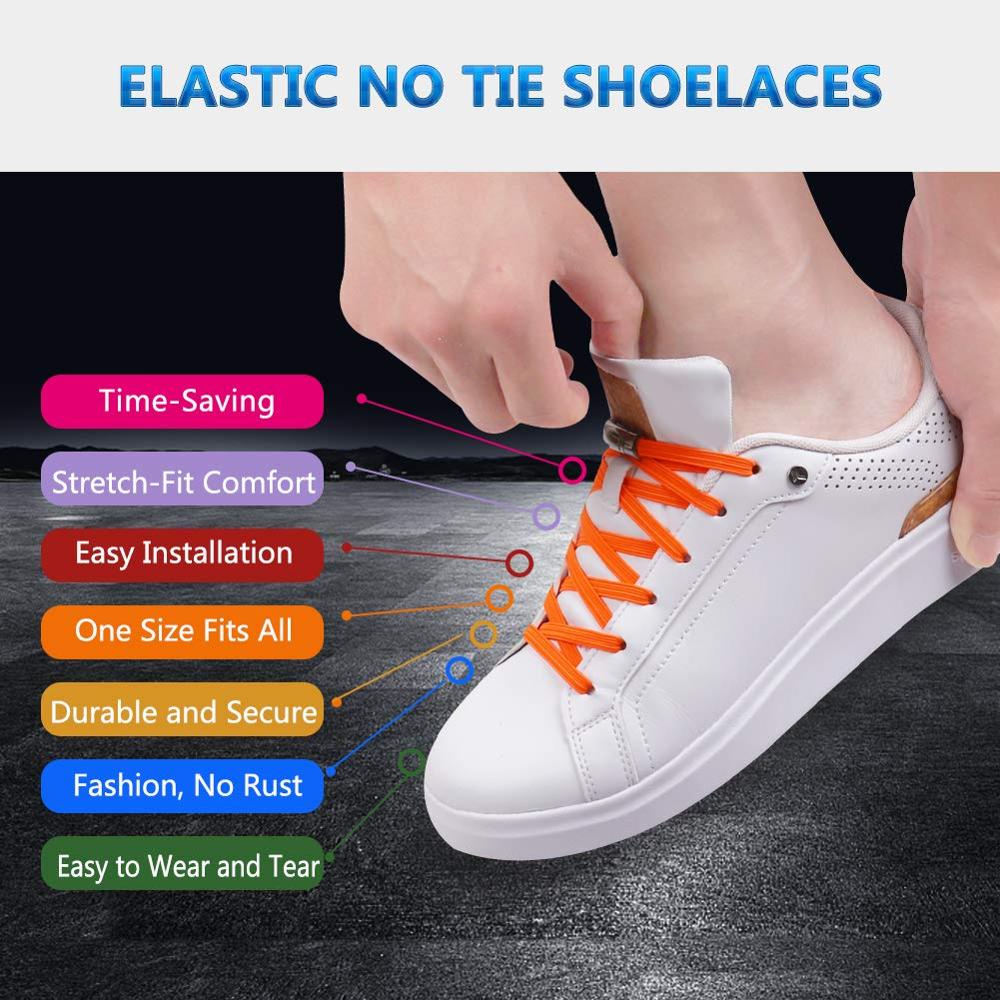 2020 New Colorful Fashion Silicone Lazy Shoe Lace