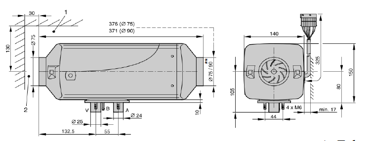JP heater 4kw 12v 24v air diesel parking heater knob controller in stock