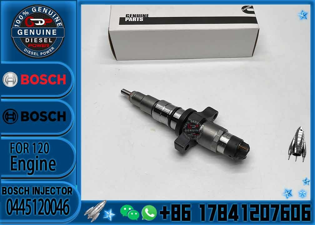 Good price Hot sale Pressure Common rail fuel injector 0445 120 046 0445120046 3968546 3968846 For CUMMINS-engines