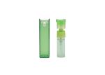 Green Orange Square Plastic 10ml Travel Perfume Atomiser Bottle