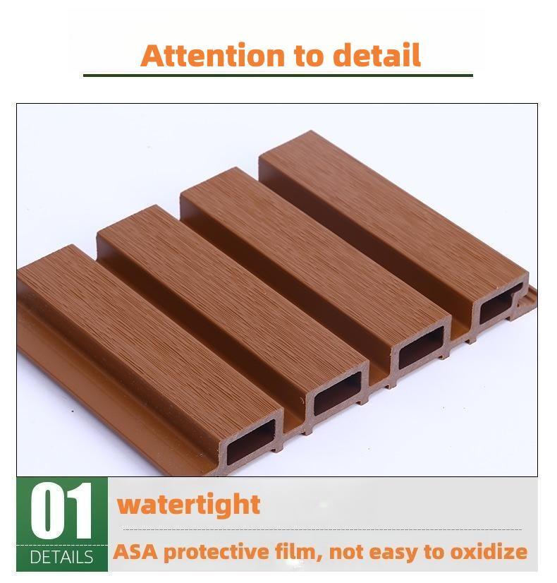 ISO Certified Outdoor WPC Wall Panels for Soundproofing PVC Exterior Panels for Siding