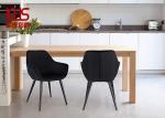 Low Back Ergonomic Velvet Fabric Dining Chairs For Activity
