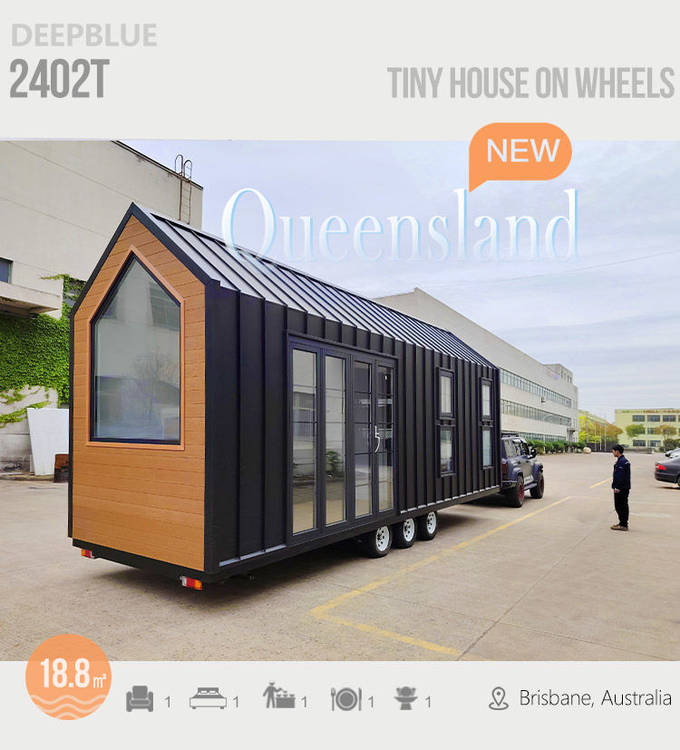 Australia Standard Mobile Home Prefabricated Tiny House On Wheels Trailer For Living