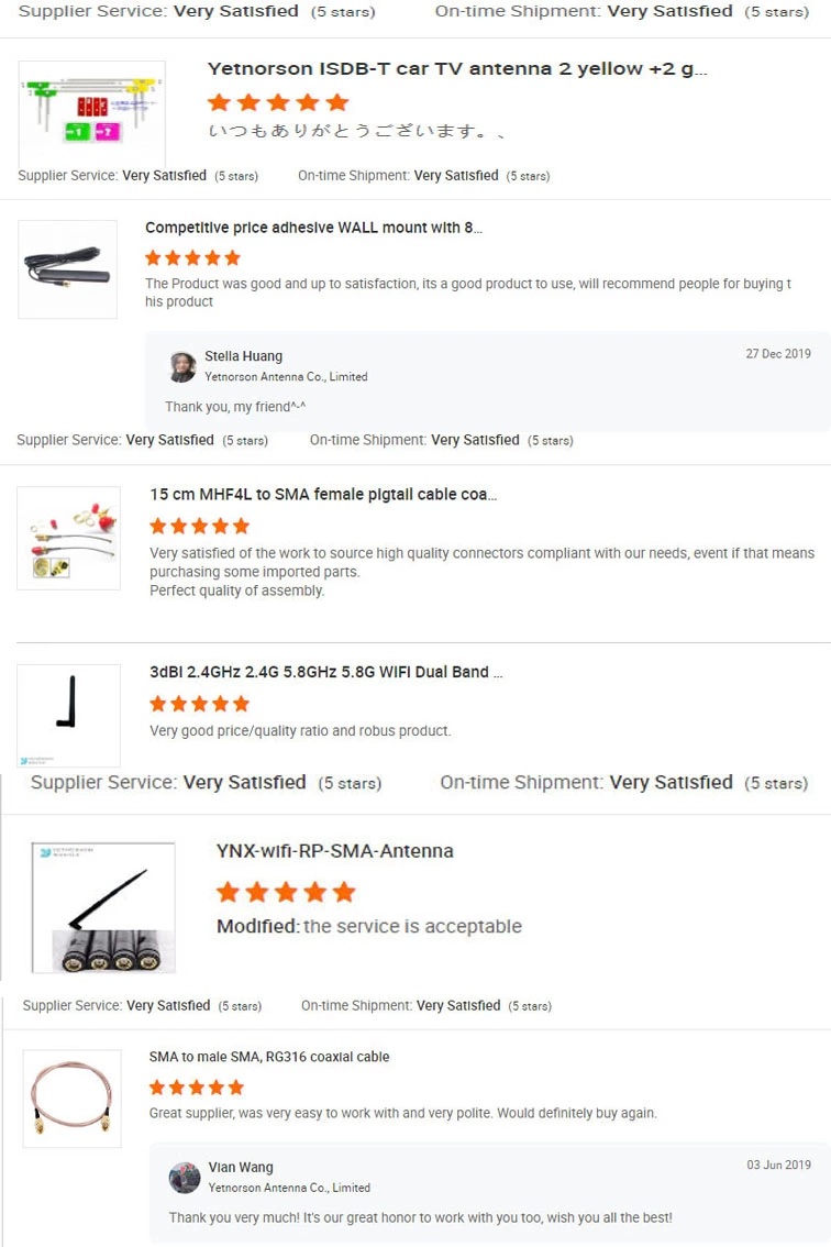 2.4G wifi GSM 3G 4G Internal FPC Antenna with IPEX UFL Connector Grey Color Design