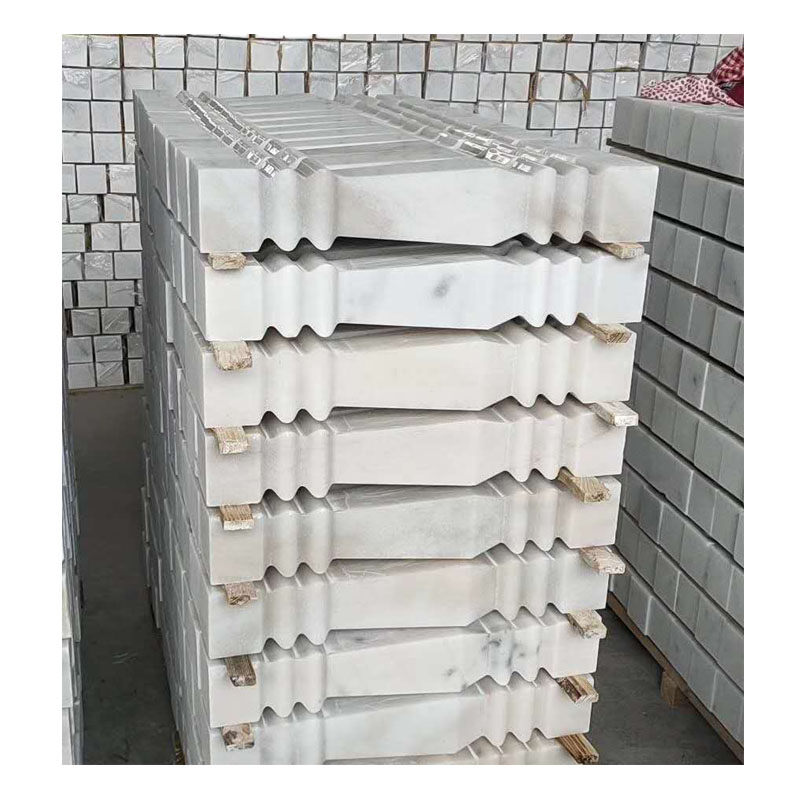 Stair Railings Handrails White Marble Stone Granite Railing Handrail Stone Balustrade