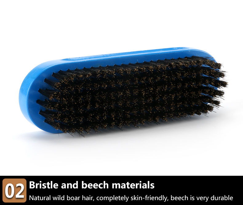 100% Boar Bristle Soft/Medium Hard Beard Brush for Men Customized Logo Design by Abeis