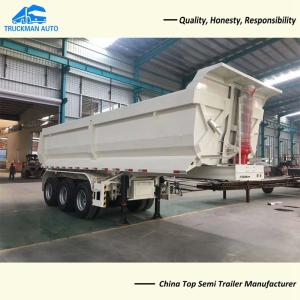 Quality 3 Axle 60 Tons Tipper Semi Trailer With FUWA Brand 13 Tons Axle wholesale