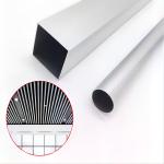 Silver Black 6061 Anodized Aluminum Rectangular Tube Round Tube