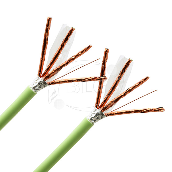 500MHz Bulk Cat6a Ethernet Cable , F / FTP Cat6a Cable 1000 FT RoHS Certificate