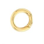 14K Gold Plated Round Charm Enhancer Connector Necklace Jewelry Type Pendants Or