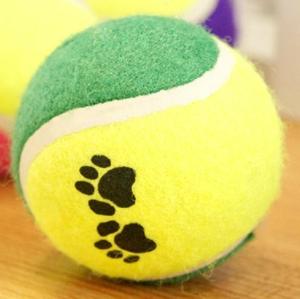 Quality paw print tennis ball-2pack wholesale