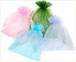 ISO14001 10x15cm Promotional Drawstring Bags Recyclable Organza Packaging