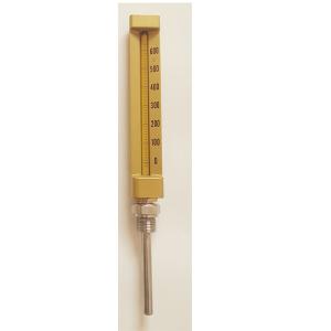 Quality Liquid Temperature 600C 150mm Industrial Glass Thermometers 1/4'' NPT wholesale