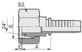 Metric Female 24 Degree Cone O-Ring L. T. Hydraulic Hose Fittings with Competitive Price 20411