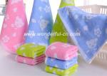 Hot selling 25x25cm cheap cotton guest green hand towels