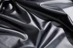 Solid 137cm Black PU Leather , Waterproof PU Artificial Leather