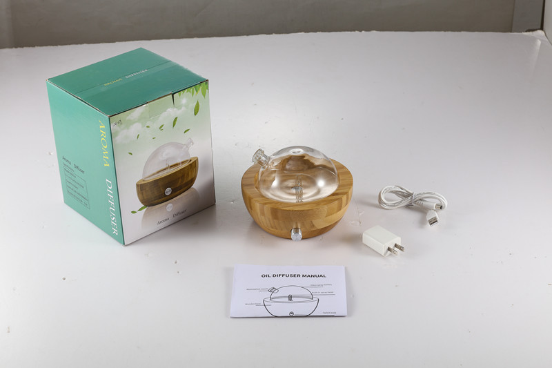 10-50ml Glass Wood Natural Material Fragrance Aroma Diffuser App-Controlled and Modern