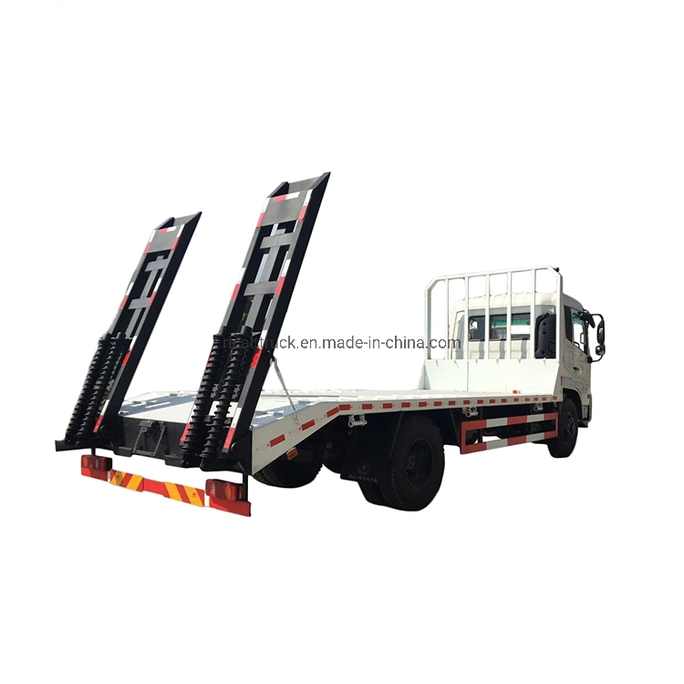 Dongfeng 4X2 Excavator Flat Bed Wrecker 8700X2500X3200 mm Dimensions L x W x H mm