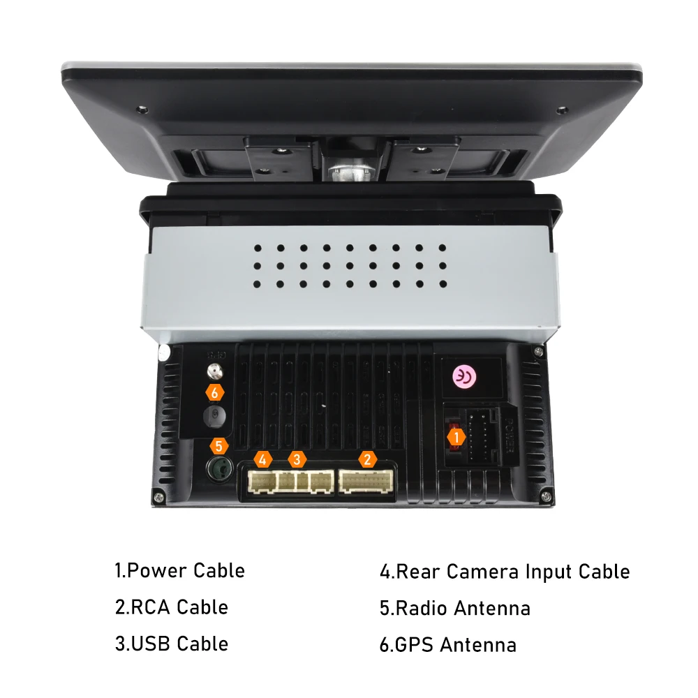 GPS Car Central Control Navigation with 10.1 Inches Android 11 Car Stereo and 2GB RAM