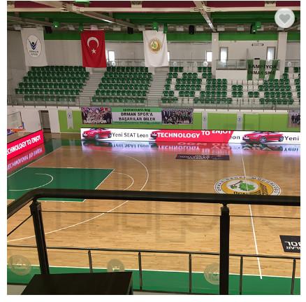 Sport Live Stadium Perimeter LED Display High Brightness / Large LED Display