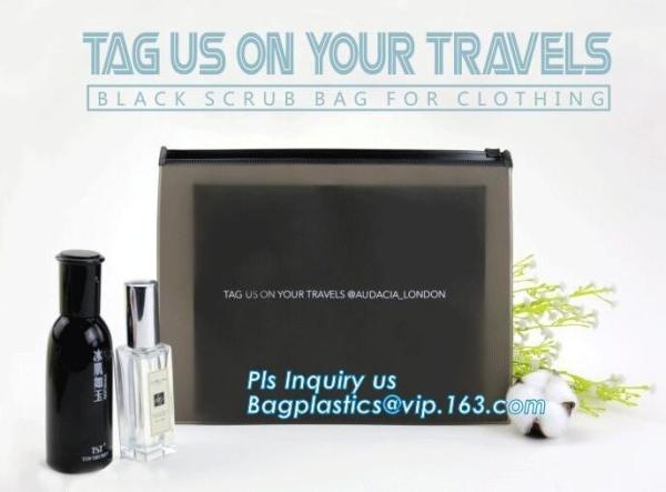 Promotion of cosmetics case price good clear slider top pvc bag, cosmetics soft