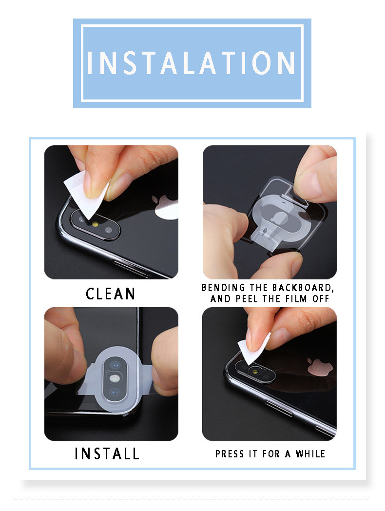 Anti-Scratch Fingerprint Ultra Thin HD Tempered Glass Camera Lens Protector for Samsung J8/6/7/4 2018
