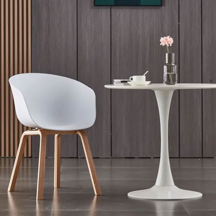 Blue Cushion Dining Chair 760HMM PP Material Sleek Modern Design