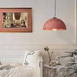 Nordic Simple Wabi-Sabi Style Led Droplights Living Room Bedroom Dome Pendant