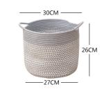 Decorative Custom Woven Cotton Rope Laundry Toys Candy Storage Fabric Container