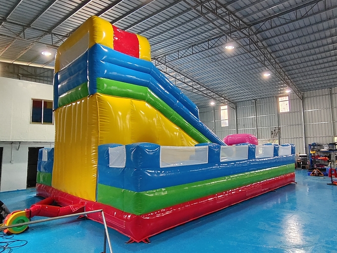 High Quality Commercial Outdoor Giant Inflatable Fun City Jumping House With Slide Inflatable Playground For Kids