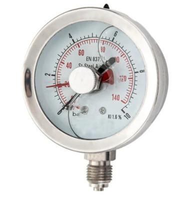 2 1/2" Liquid Liquid Filled Pressure Gauge Oil Ss316 Pressure Gauge 0-1500psi