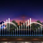 Stainless Net Large Dry Outdoor Floor Water Fountain
