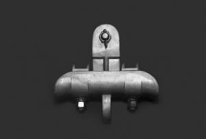Quality Silver White Cable Suspension Hardware , Aluminum Cable Clamps Customized Designed wholesale