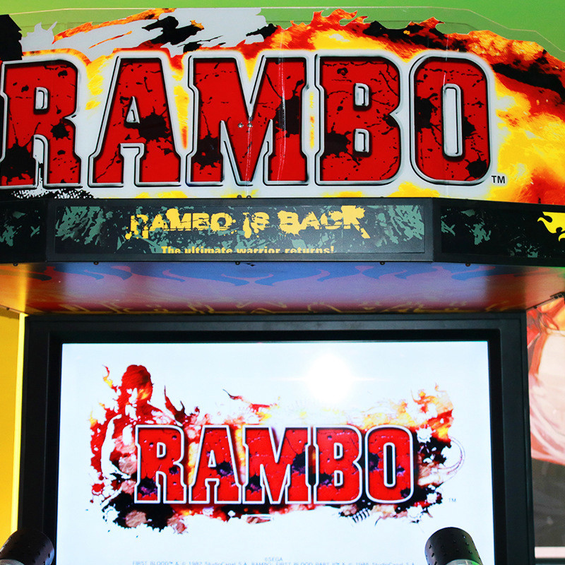FEC Coin Operated Rambo 2 Player Shooting Game Arcade Machine With 55 Inch LCD