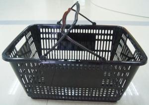 Quality PE Store Hand Shopping Basket , Plastic Vegetable Storage Basket 32 Litres wholesale