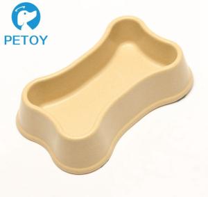 Quality Bone Shape Bio Bamboo Cat Bowl Anti - Skid 20×12.5×4.3 Cm 150g Weight wholesale